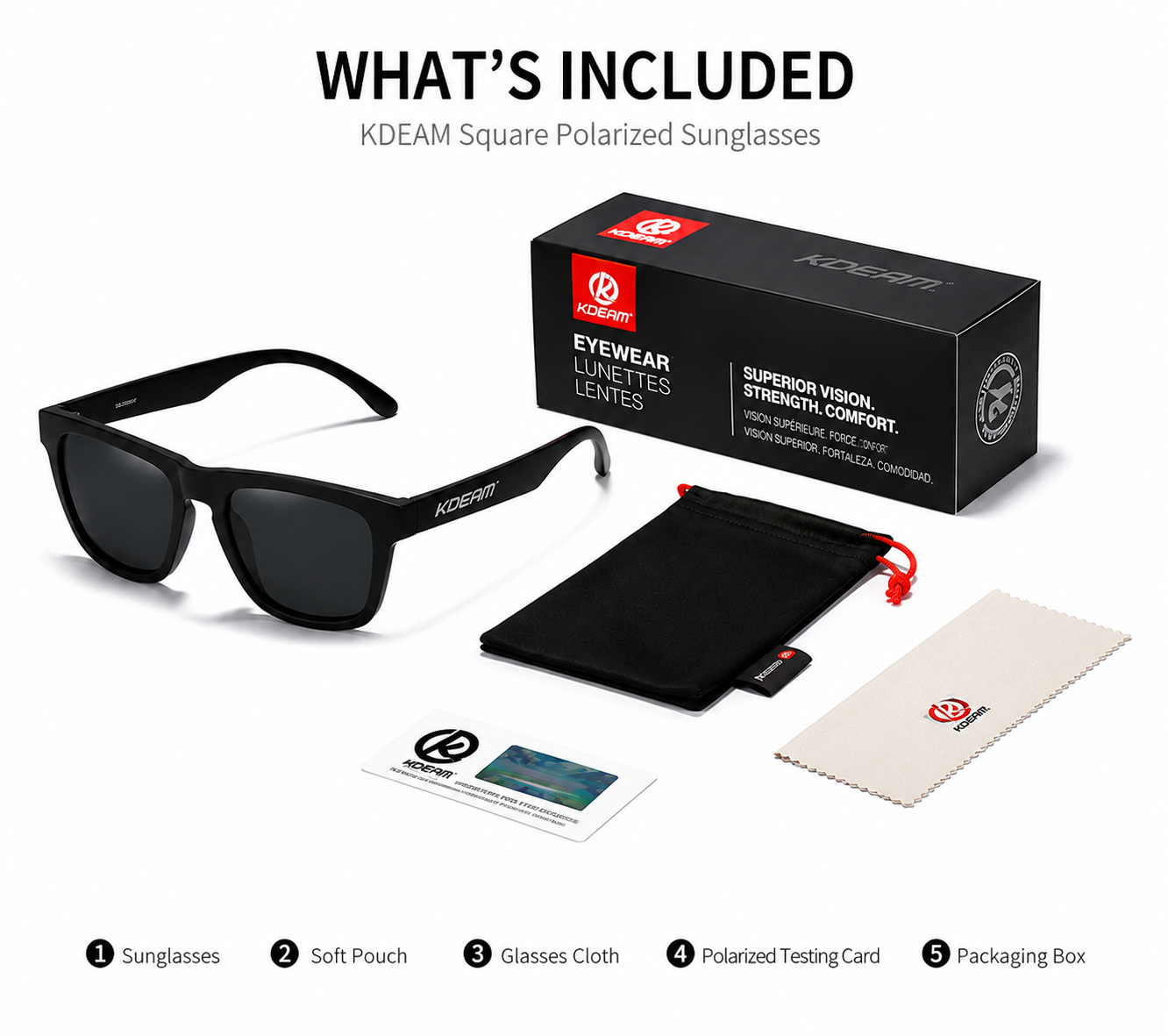 Polarized Outdoor Sunglasses for Fishing and Driving