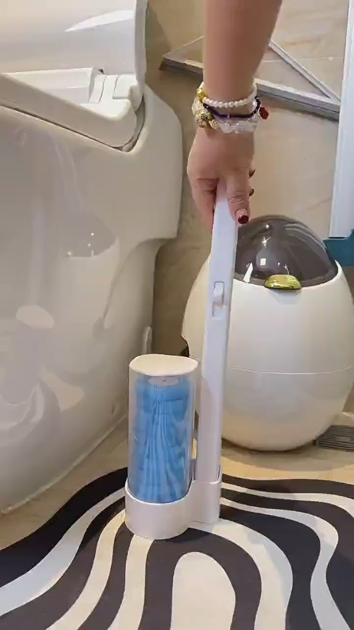 Disposable Toilet Brush include brush heads 6 pieces
